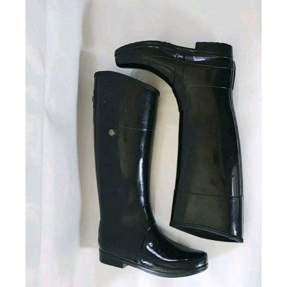 Hunter Sandhurst Carlyle Womens Black Equestrian Riding Boots Ladies Size 7/38